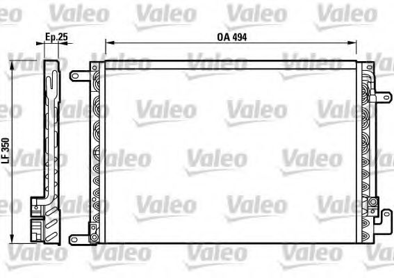 Imagine Condensator, climatizare VALEO 817267