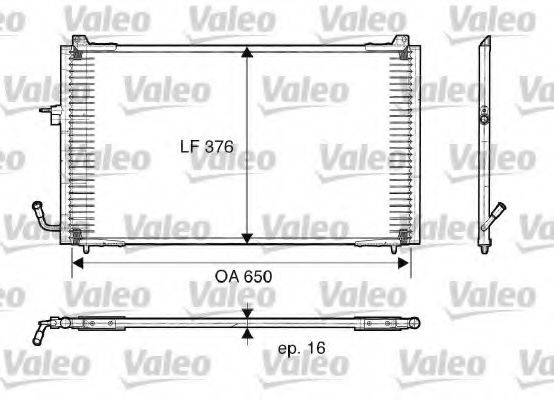 Imagine Condensator, climatizare VALEO 817375