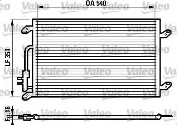 Imagine Condensator, climatizare VALEO 817386