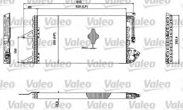 Imagine Condensator, climatizare VALEO 817411