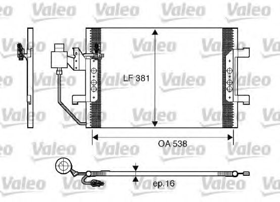 Imagine Condensator, climatizare VALEO 817504