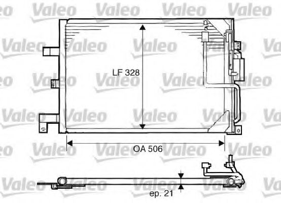 Imagine Condensator, climatizare VALEO 817507