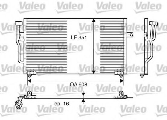 Imagine Condensator, climatizare VALEO 817559