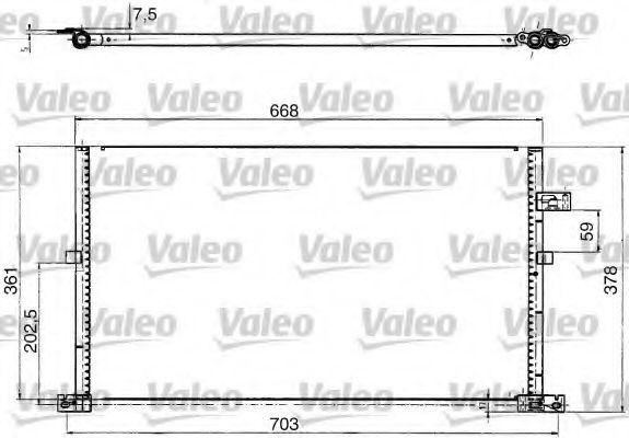 Imagine Condensator, climatizare VALEO 817657