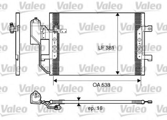 Imagine Condensator, climatizare VALEO 817659