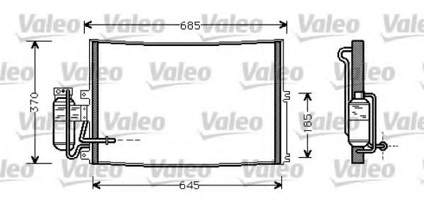 Imagine Condensator, climatizare VALEO 817671