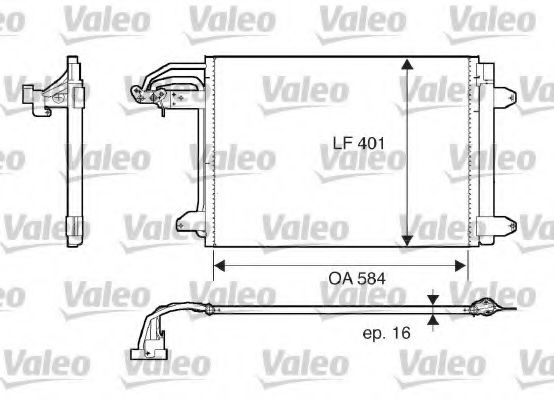 Imagine Condensator, climatizare VALEO 817777