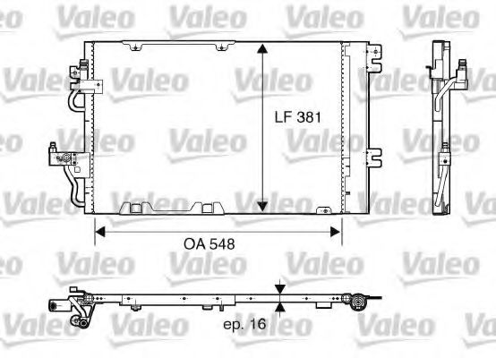 Imagine Condensator, climatizare VALEO 817846