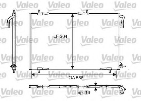 Imagine Condensator, climatizare VALEO 818000