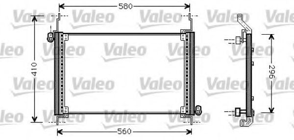 Imagine Condensator, climatizare VALEO 818007