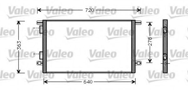 Imagine Condensator, climatizare VALEO 818008