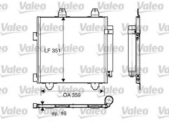 Imagine Condensator, climatizare VALEO 818014