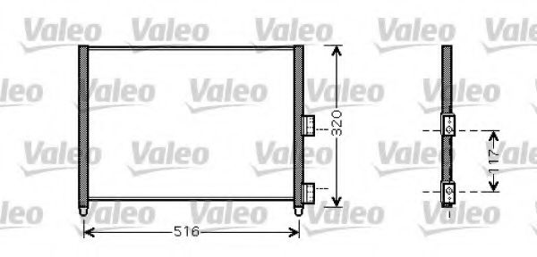 Imagine Condensator, climatizare VALEO 818020