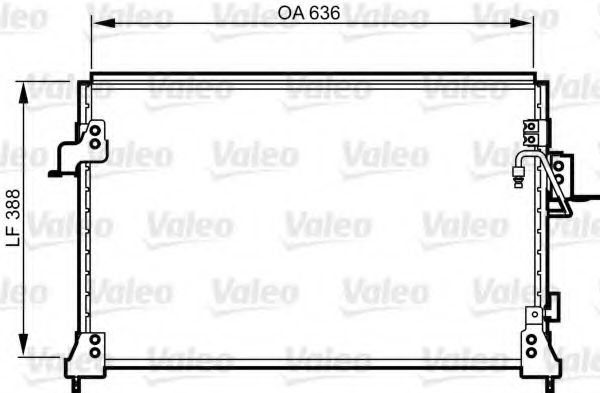 Imagine Condensator, climatizare VALEO 818025