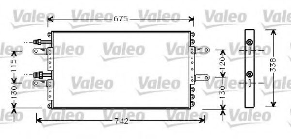 Imagine Condensator, climatizare VALEO 818030