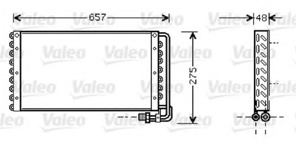 Imagine Condensator, climatizare VALEO 818043