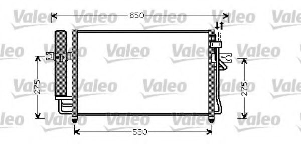 Imagine Condensator, climatizare VALEO 818074