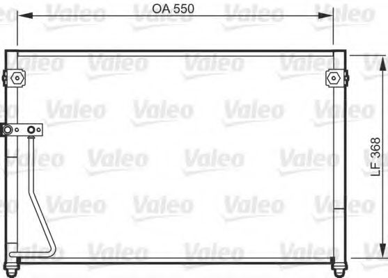 Imagine Condensator, climatizare VALEO 818085