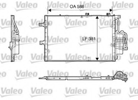 Imagine Condensator, climatizare VALEO 818118