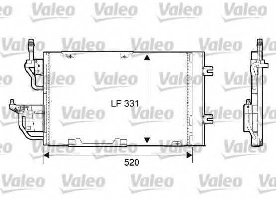 Imagine Condensator, climatizare VALEO 818168