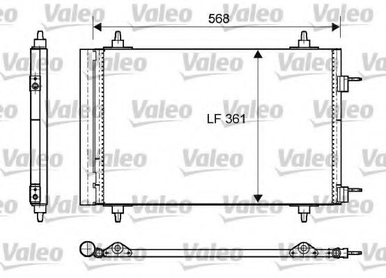 Imagine Condensator, climatizare VALEO 818170