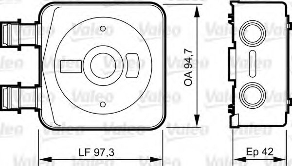 Imagine Radiator ulei, ulei motor VALEO 818889