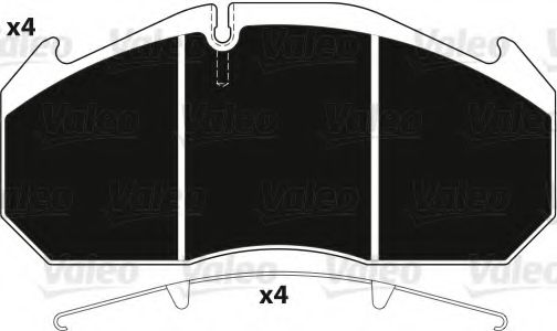 Imagine set placute frana,frana disc VALEO 882211