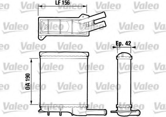 Imagine Schimbator caldura, incalzire habitaclu VALEO 883404