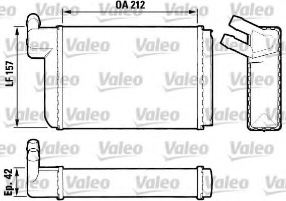 Imagine Schimbator caldura, incalzire habitaclu VALEO 883407