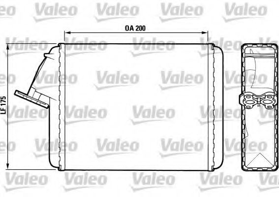 Imagine Schimbator caldura, incalzire habitaclu VALEO 883468