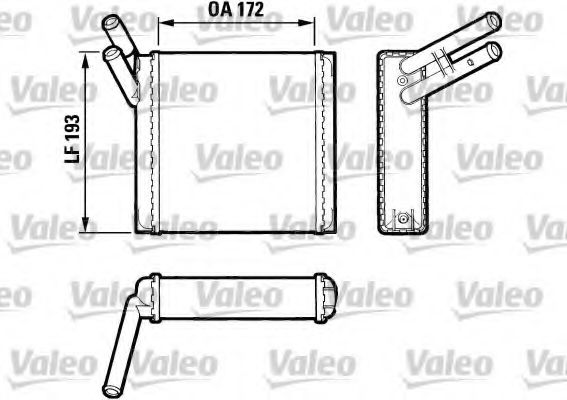 Imagine Schimbator caldura, incalzire habitaclu VALEO 883520