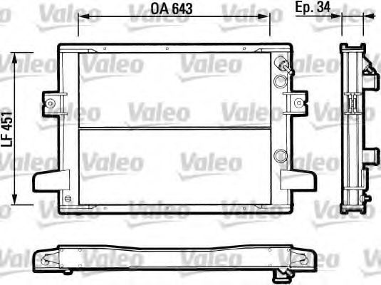 Imagine Radiator, racire motor VALEO 883787