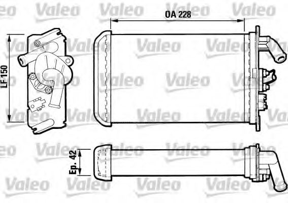 Imagine Schimbator caldura, incalzire habitaclu VALEO 883791