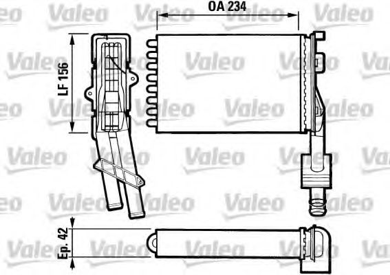 Imagine Schimbator caldura, incalzire habitaclu VALEO 883972