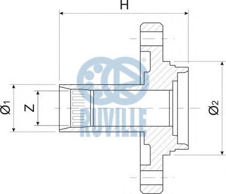 Imagine Butuc roata RUVILLE 486000