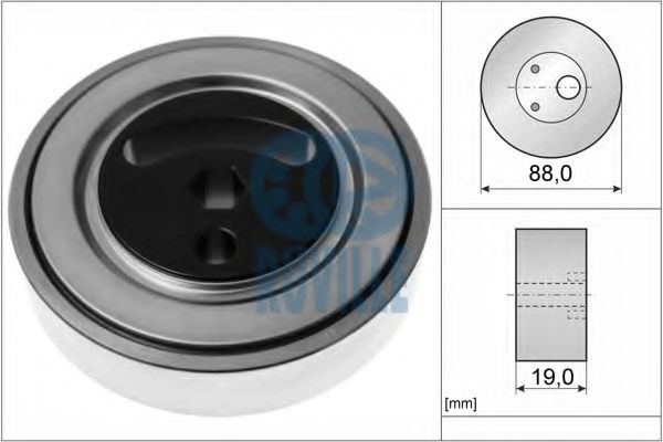 Imagine rola intinzator,curea transmisie RUVILLE 57721