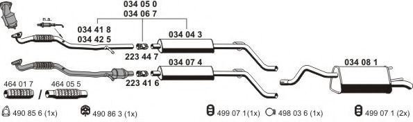 Sistem de esapament ERNST 050983