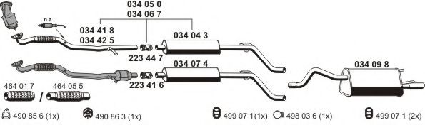 Sistem de esapament ERNST 050995