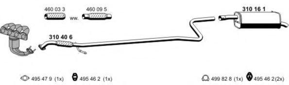 Imagine Sistem de esapament ERNST 150059
