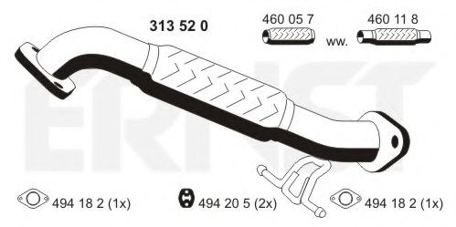 Imagine Racord evacuare ERNST 313520