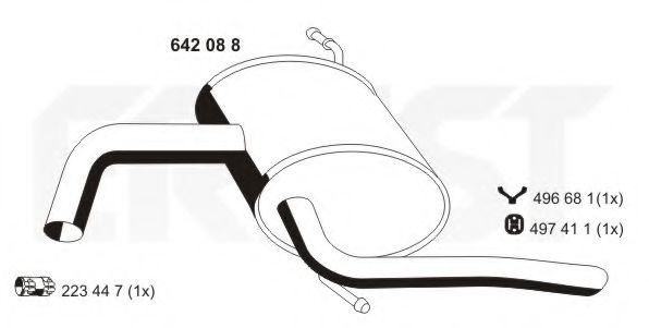 Toba esapament finala ERNST 642088