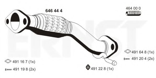 Racord evacuare ERNST 646444