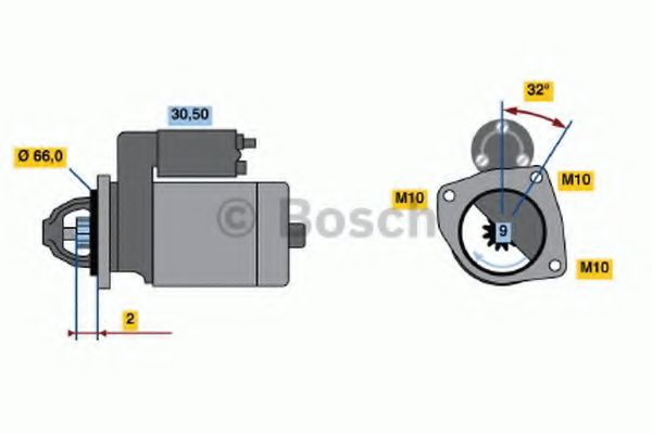 Imagine starter BOSCH 0 001 107 067