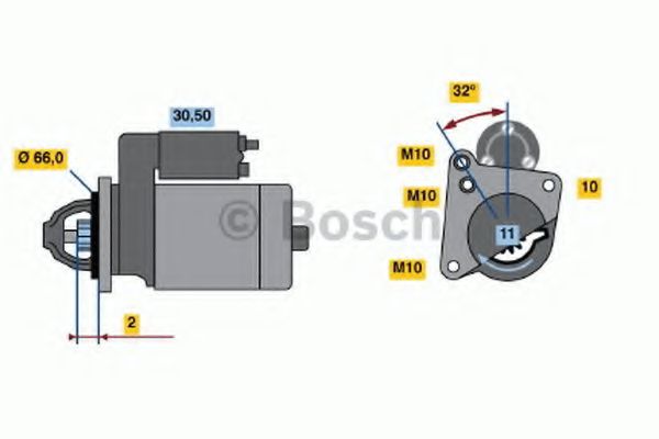 Imagine starter BOSCH 0 001 108 182