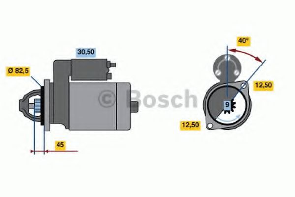 Starter BOSCH 0 001 110 009