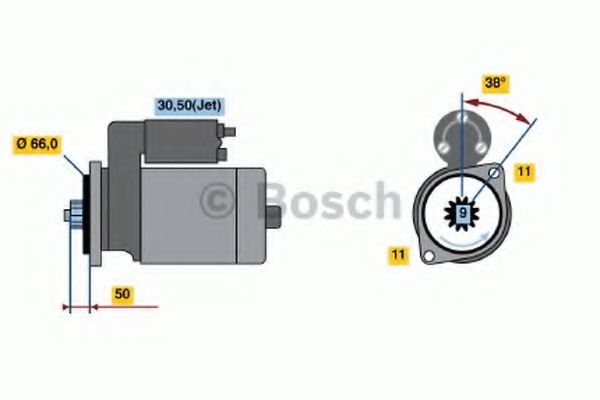 Imagine starter BOSCH 0 001 124 022