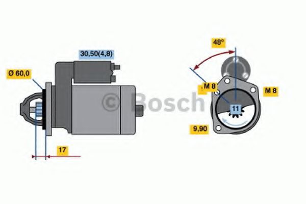 Starter BOSCH 0 001 138 005