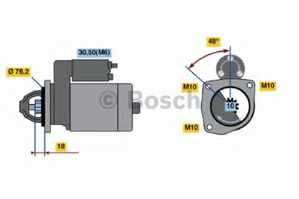 Imagine starter BOSCH 0 001 218 128