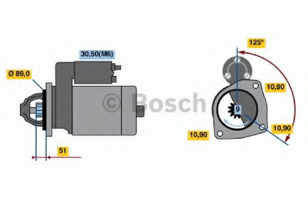 Imagine starter BOSCH 0 001 231 032