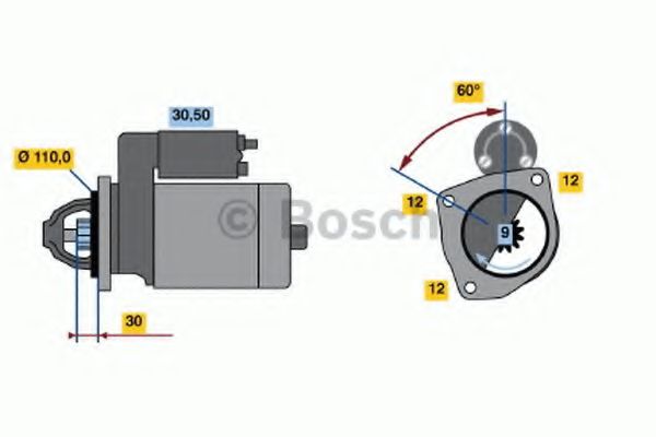 Imagine starter BOSCH 0 001 363 111